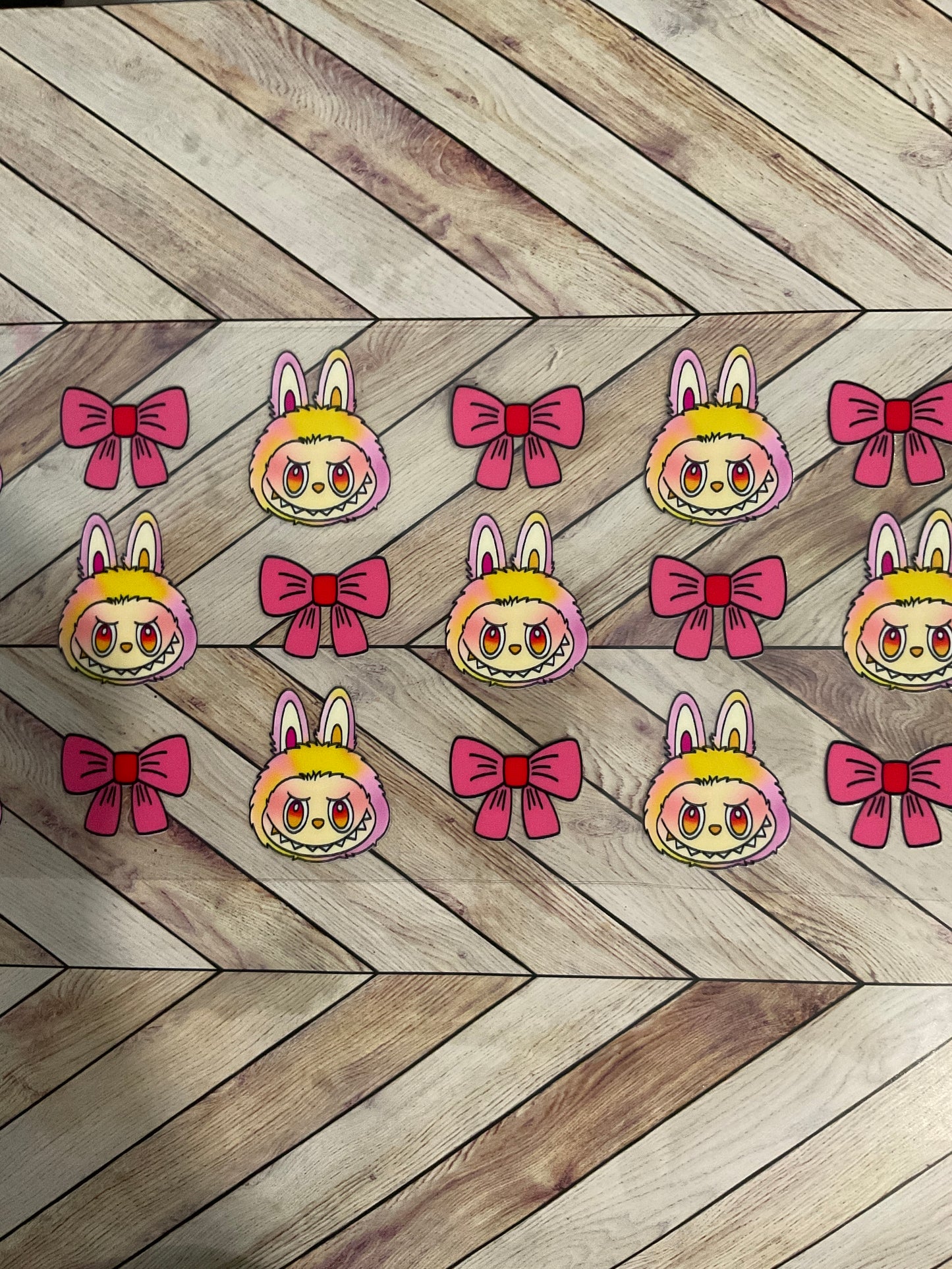 *Labubu Print Cups (with bows)