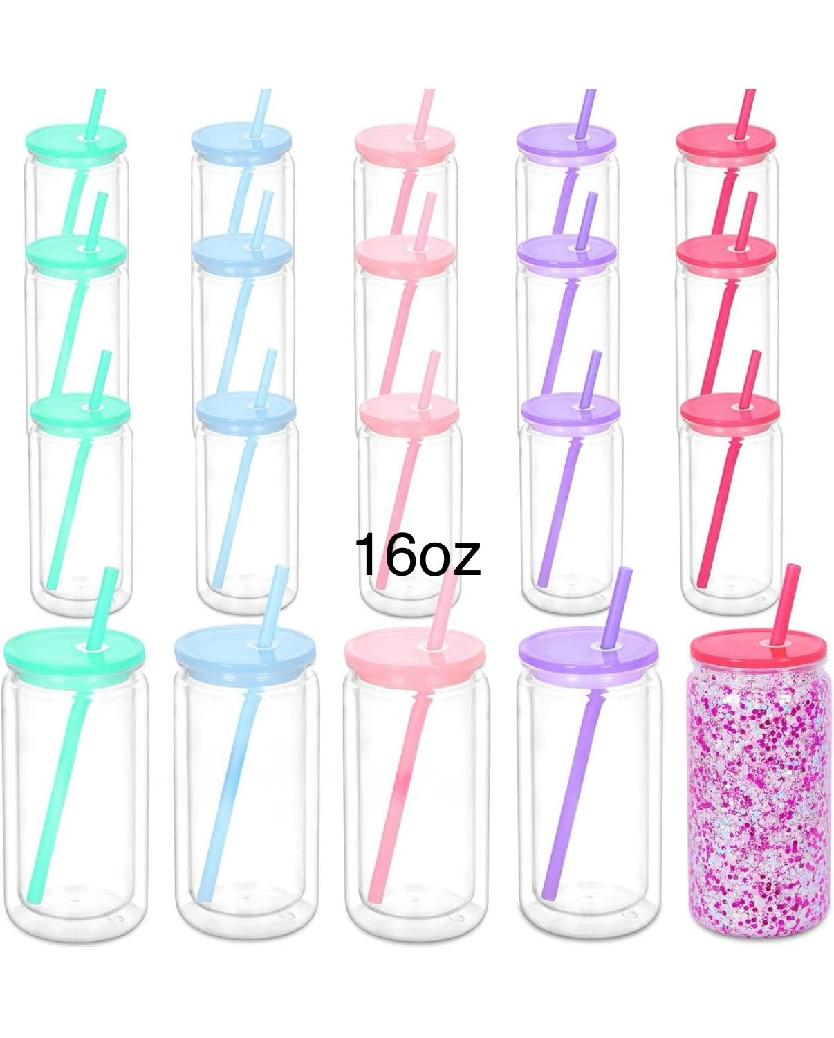 1- Step 1 Pick your Tumbler. 16 oz Acrylic Snow Globe Tumbler