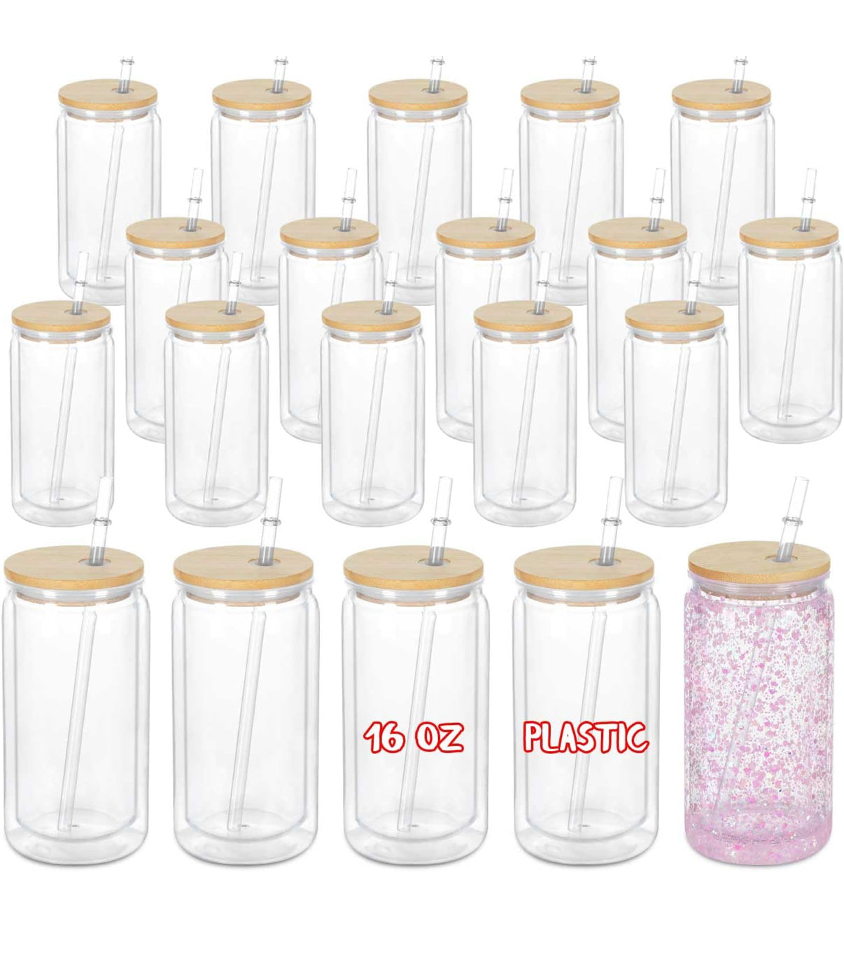 1- Step 1 Pick your Tumbler. 16 oz Acrylic Snow Globe Tumbler