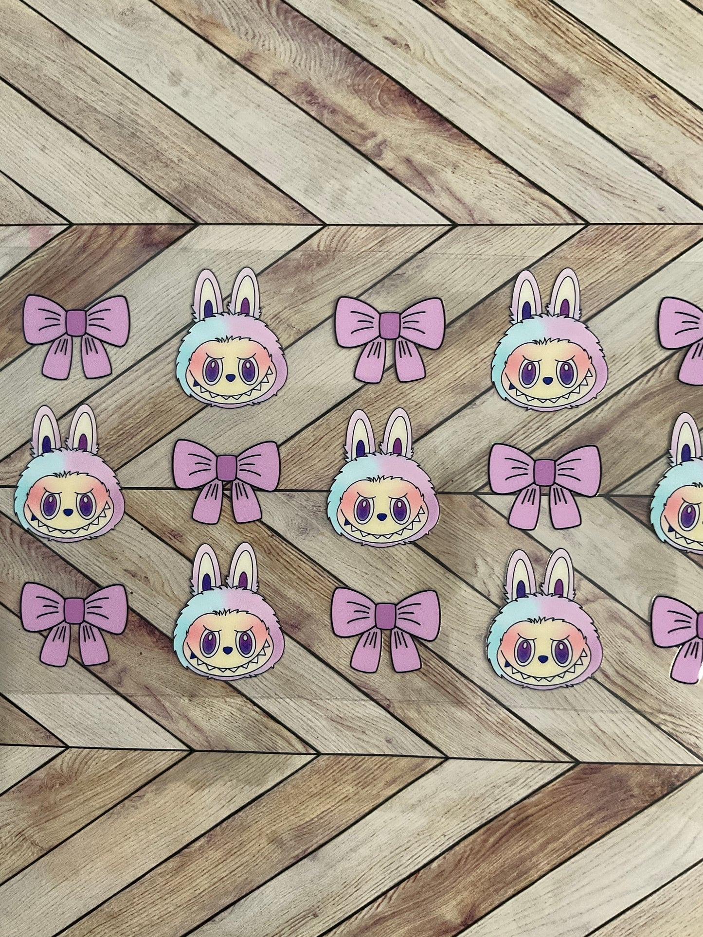 *Labubu Print Cups (with bows)